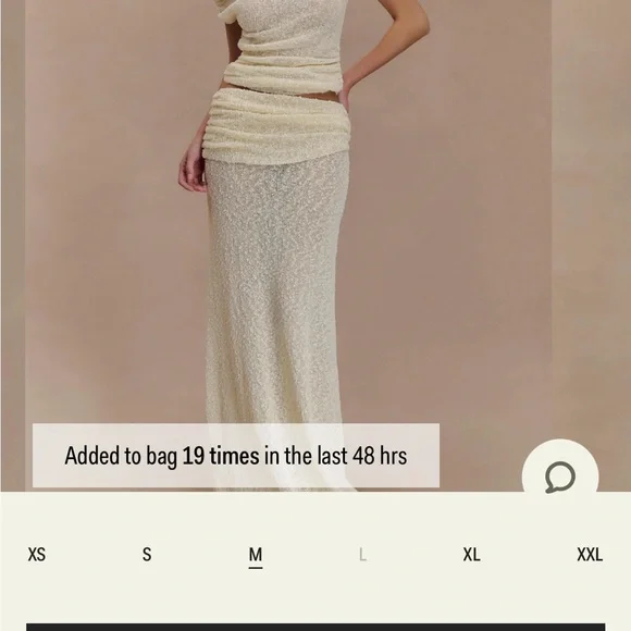 Meshki Cream Off Shoulder Boucle Knit Top - Picture 5 of 5